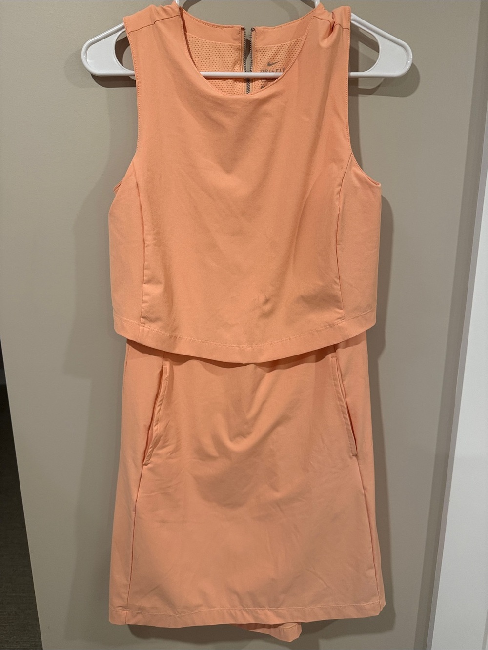 Nike Sleeveless Peach Flex Ace Golf Dress